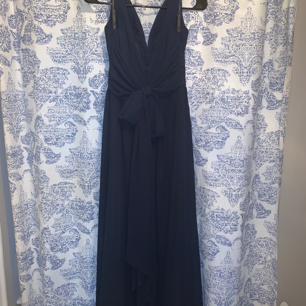 Bill Levkoff Navy Bridesmaid Dress